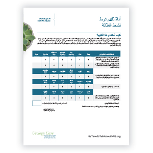 Arabic Overactive Bladder Assessment Tool