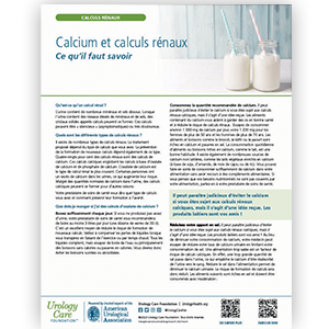 Image of Calcium et calculs rénaux: Ce qu’il faut savoir fact sheet