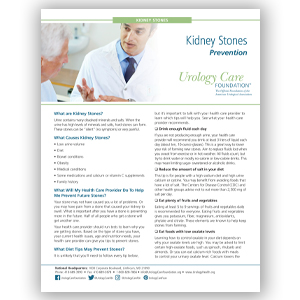 Kidney Stones - Prevention