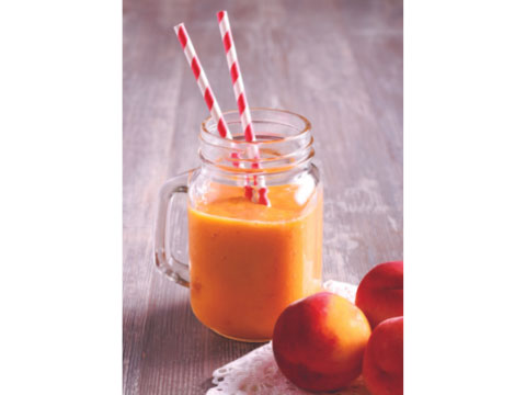Peachy Strawberry Slush Drink Recipe