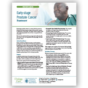 Early-Stage Prostate Cancer Treatment