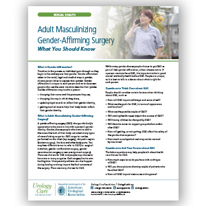 Adult Masculinizing Gender-Affirming Surgery: What You Should Know