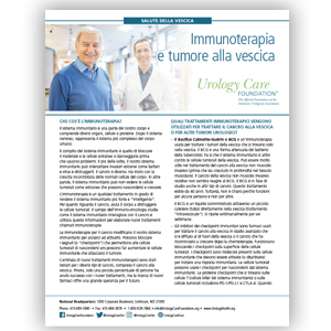 Immunoterapia e tumore alla vescica