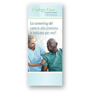 Italian Is Prostate Cancer Screening Right for Me? Brochure
