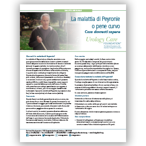 Italian Peyronies Disease Fact Sheet
