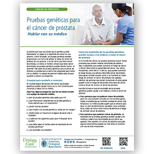 Prostate Cancer Genetic Testing Talk to Doctor 2022- Spanish