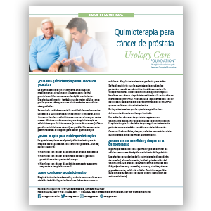 Spanish Chemotherapy for Prostate Cancer