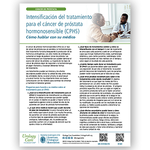 Spanish Treatment Intensification for HSPC Talking to Your Doctor Fact Sheet