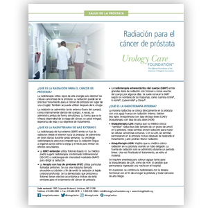 Spanish Radiation for Prostate Cancer
