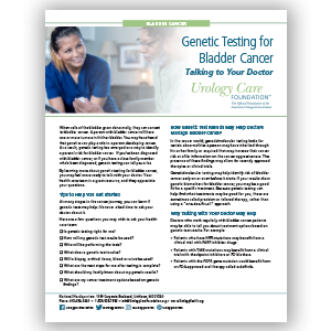 Genetic Testing for Bladder Cancer – Talking to Your Doctor