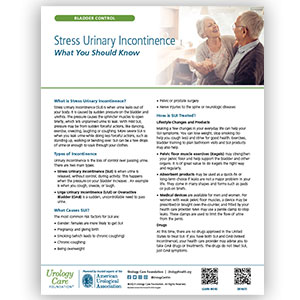 Stress Urinary Incontinence - What You Should Know