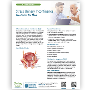 Stress Urinary Incontinence - Treatment for Men