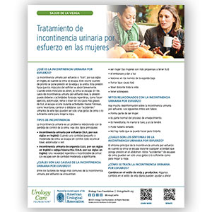 Spanish Stress Urinary Incontinence - Treatment for Women