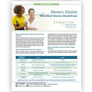 Women’s Checklist What Black Women Should Know