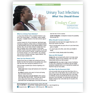Urinary Tract infection – Prevention 