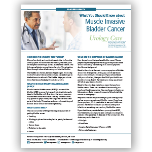 Muscle Invasive Bladder Cancer - What You Should Know