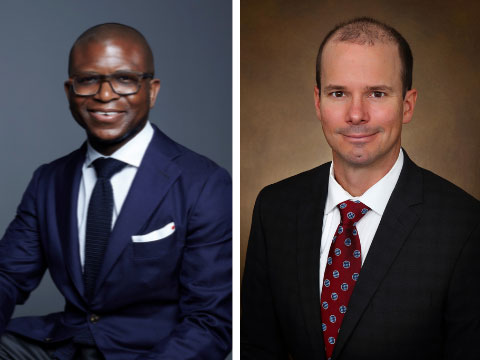 Headshots of Dr. Brian McNeil and Dr. Paul Maroni